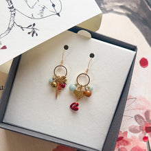 Carica l'immagine nel visualizzatore di Gallery, Orecchini CUORI FIORITI di AMAZZONITE