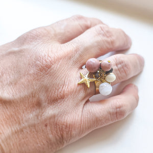 ANELLO ROSA con STELLA