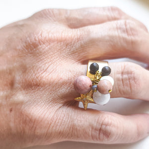 ANELLO ROSA con STELLA